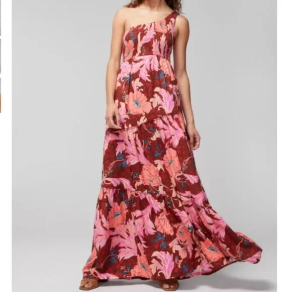 Soma one shoulder maxi dress, size medium